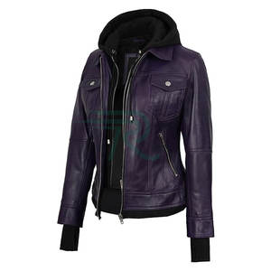 Nouvelle arrivée 2025 Veste en cuir pour femmes Veste en cuir de luxe - Product Image 1