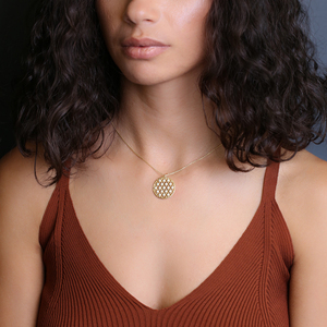 Collier en argent sterling 925 fait main en Turquie, design floral avec pierre de zircon de forme ronde traditionnelle, vente en gros - Product Image 2