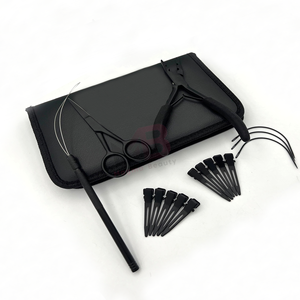 Herramientas Profesionales para Extensiones de Cabello con Kits Complementarios, Alicates de Dos Orificios de Acero Inoxidable, Agujas de Coser, Pinzas para Seccionar el Cabello - Product Image 2
