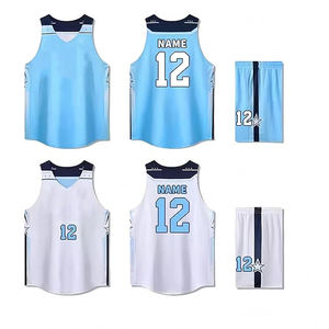 Uniformes de Baloncesto Personalizados con Logotipo, Antibacterianos, 100% Poliéster, Sin Mangas, Color Personalizado, Nombre del Equipo para Adultos - Product Image 3