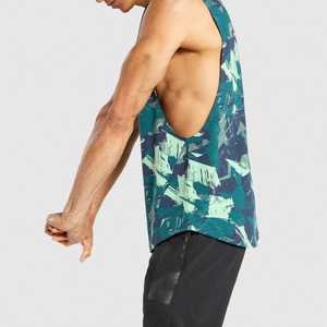 New Factory Wholesale Men's Casual Sports Tank Top Breathable 100% Cotton Workout Wear with Solid Colors Knitted Mesh Design - Product Image 6