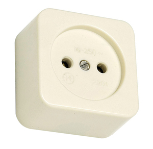 Base quadrata senza TT avorio 250V 10A (Famatel 2201) - Product Image 1
