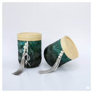 Cesta de Almacenamiento Circular Hecha a Mano y Ecológica para Regalos de Ramadán, Eid y Días Festivos |   Empaquetado Moderno Personalizado para Festividades Islámicas - Product Image 4