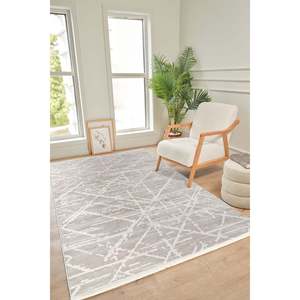 Alfombra Netline BE006 Crema Moderna Bereket 100% Acrílica Antideslizante Fácil de Limpiar Duradera para Sala de Estar Dormitorio - Product Image 3