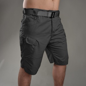 Pantalones cortos informales 2 en 1 de cintura media, transpirables, antiarrugas, impermeables, con cierre de cintura elástica, pantalones cortos tejidos con logotipo personalizado para hombre - Product Image 4