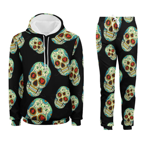 Élégant Street Ensemble de Survêtement 2 Pièces Survêtement Imprimé Personnalisé Coton Polaire Vente en Gros Hommes Survêtement - Product Image 5