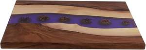 Directo de fábrica hecho a mano resina epoxi Acacia madera río patrón Tabla de servir utensilios de cocina tablas de cortar aperitivos tablas de servir - Product Image 2