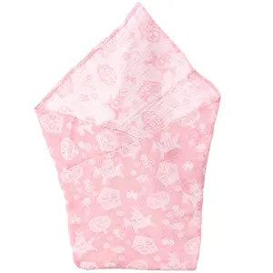 [Wholesale Products] Made in Japan Double-Layered Gauze Swaddle Clothes Baby Blanket 100% Cotton Breathable Low MOQ Horse Pink