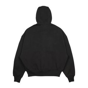 Custom Pullover Hooded Full <b>Zipper</b> Oversized French Terry Cotton Hoodies Double Hood <b>Hoodie</b> Custom Printed Logo - Product Image 1