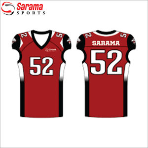 Uniforme de football américain 100 % polyester de qualité supérieure pour hommes, dernière conception, grande taille, séchage rapide, transfert thermique, vente en gros - Product Image 3