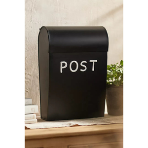 Boîte aux lettres en métal galvanisé gris de qualité supérieure avec design mural de grande taille, parfaite pour les lettres et les colis dans les jardins - Product Image 4
