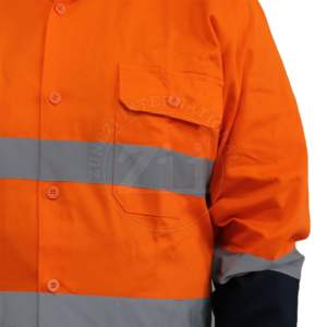 Overol de Alta Visibilidad Azul Ignífugo de Poliéster de Alta Calidad, Diseño Ligero, Características Reflectantes, Resistente al Desgaste, Resistente al Viento, CE - Product Image 4