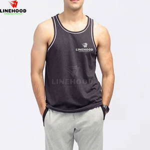 Top tendance débardeur pour hommes taille et couleur personnalisées 100% coton tricoté nouveauté vêtements de Fitness respirant - Product Image 1