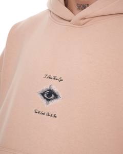 Sweat-shirt à capuche Boxy surdimensionné avec logo personnalisé pour hommes Sweat-shirt en coton polaire épais brodé dans la couleur unie dans des couleurs personnalisables pour l'hiver - Product Image 4