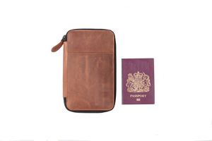 Vente en gros, nouveau Style de portefeuille en cuir de luxe, portefeuille organisateur de voyage avec plusieurs compartiments - Product Image 2