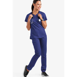 Diseño personalizado cómodo enfermera mujeres verano Hospital venta superior uniforme médico - Product Image 1