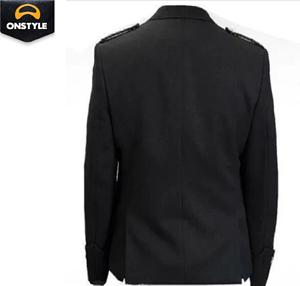 Veste et gilet en laine de style Prince Charlie écossais |   Tenue traditionnelle des Highlands pour hommes avec motif floral - Product Image 6