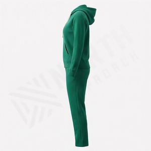 Conjunto Deportivo de Mujer con Capucha, Estilo Vintage, Color Sólido, de Alta Calidad, Diseño de Moda, para Invierno, Precio al por Mayor - Product Image 3