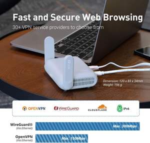 GL-MT3000 Mini Router de Viaje Nuevo 5G con Wireguard, Gateway Cliente/Servidor, QoS, Firewall, Solución IoT y Streaming - Product Image 3