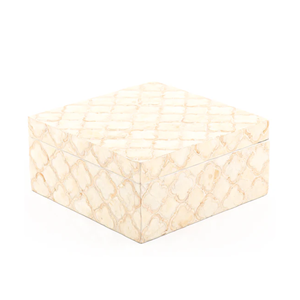 Boîte à bijoux classique en carton, artisanale, incrustée de MOP carré, la plus vendue, pour rangement de bijoux faits main, 100 pièces, prix abordable - Product Image 5