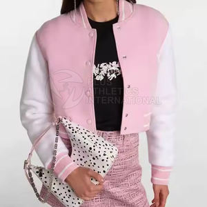 เสื้อครอปแจ็คเก็ตกันลมสำหรับผู้หญิง, เสื้อครอปให้ความอบอุ่นในฤดูหนาวใส่สบาย - Product Image 4