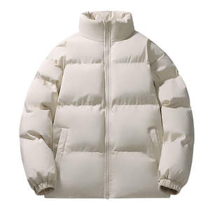 Veste pour homme Logo personnalisé Imperméable Respirant Tricoté Hiver Extérieur Manteau chaud Grande taille Veste matelassée à fermeture éclair pour homme - Product Image 5