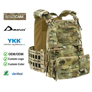 <span class=keywords><strong>Gilet</strong></span> tactique léger découpé au laser avec système MOLLE, porte-plaques à dégagement rapide, équipement de combat modulaire très durable pour le transport de charge - Product Image 2