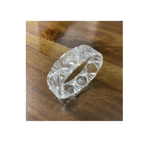 Servilletero acrílico de lujo, decoración de metal, anillos de boda de hierro para tamaño personalizado con servilletero de corte de diamante - Product Image 1