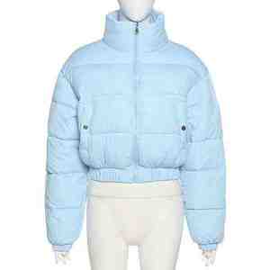 Chaqueta Bomber de Invierno para Mujer, Cálida, Largo Regular, Nuevo Diseño Elegante y Moderno, Impermeable, Cortavientos, de Nailon con Memoria - Product Image 4