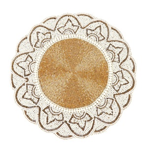 Exquisitely handcrafted with intricate beadwork these <b>table</b> <b>mats</b> add a touch of elegance and sophistication to any dining - Product Image 1