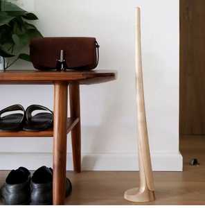 Klaxon de chaussure d'hôtel de chambre en bois personnalisé Offre Spéciale avec du cuir et pour les enfants pratiques portant des chaussures Mini klaxon de chaussure - Product Image 4