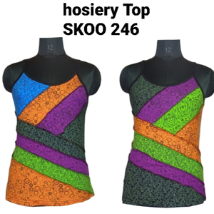 เสื้อโบโฮสตรีแบบใหม่2022เสื้อเนพาลีสีสันเรียบพิมพ์ลายดอกไม้เซ็กซี่แขนกุดสั้นฤดูร้อนชุดทำเรยอนถัก - Product Image 1