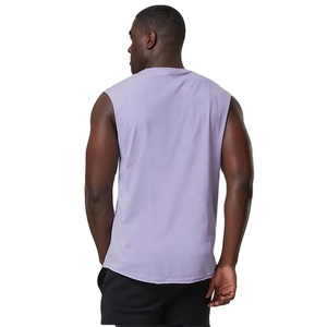 Camiseta sin mangas de culturismo personalizada de color, superventas, con cuello redondo, tela de poliéster/algodón, antipilling, transpirable, de alta calidad. - Product Image 6