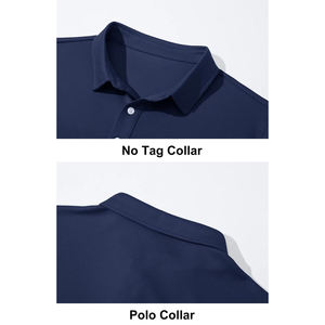 Camiseta de Manga Corta para Hombre, Tejida, Estampada, de Secado Rápido, para Golf, Deporte, Casual, Trabajo en Equipo, Azul Marino, Hecha a Medida - Product Image 6