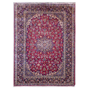 Alfombra Persa Najafabad de Estilo Tradicional, Anudada a Mano, de Lana Natural y Algodón, 11'10'' X 7'10'', Panr02754 - Product Image 1