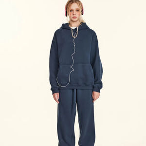 Conjunto de sudaderas con capucha y pantalones informales para hombre recién llegados, venta al por mayor para la temporada de otoño, conjuntos de sudaderas con capucha y sudadera para hombre - Product Image 4