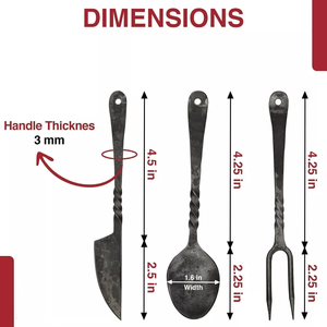 Cuchillos medievales forjados a mano personalizados, herrero de acero al carbono, comedor medieval, comedor, cocina, utensilios renacentistas - Product Image 2