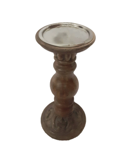 High Quality Solid Wood Base Candle Holder for Home Hotel Restaurant Table Top Candle Holders for Pillar Candles Premium Quality - Product Image 4