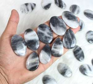 Cabujón de jaspe de búfalo genuino de alta calidad, piedras preciosas sueltas, Superior pulido, lote a granel, mayorista, fabricación de joyas colgantes de plata - Product Image 6