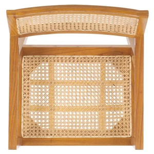 Chaise d'appoint en teck minimaliste, écologique et durable avec un design de cadre fin pour les salles à manger modernes, les restaurants, les cafés et les villas - Product Image 6