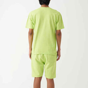 Conjuntos de Pantalones Cortos Casuales para Hombre, Camiseta de Manga Corta, Pantalones Cortos Deportivos Sólidos, Conjunto de 2 Piezas de Algodón Transpirable para Hombre - Product Image 3