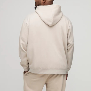 Sweats à capuche et sweat-shirt à fermeture éclair pour hommes 100% coton, sweat à capuche surdimensionné à épaules tombantes, sweat à capuche avec logo personnalisé pour homme - Product Image 3