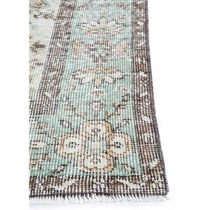 Alfombra de Lana Anudada a Mano de Gran Tamaño, Verde Vintage, Pae-2840, Rectangular, Floral Abstracto, para Sala de Estar, Pasillo, Habitación - Product Image 4