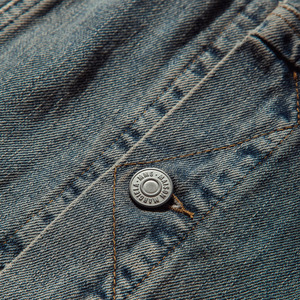 Stylish <b>men's</b> denim <b>jacket</b> with rugged design, premium stitching, and all season comfort ideal <b>for</b> streetwear or casual looks - Product Image 4