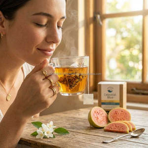 Guava Leaf Vegan Organic <b>Tea</b> Herbal Pyramid Bag Eco Biodegradable Natural Detox Antioxidant <b>Slimming</b> Caffeine Free 30 Count - Product Image 6