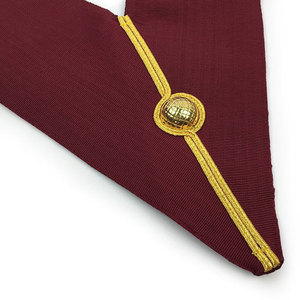 Collier officier maçonnique maître maçon avec couleur bordeaux - Product Image 6
