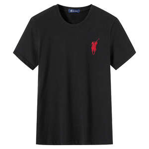 เสื้อยืดผ้าฝ้ายพรีเมี่ยมสำหรับผู้ชายผ้าฝ้ายน้ำหนักเบาขนาดใหญ่พิมพ์โลโก้ได้ตามต้องการ - Product Image 3