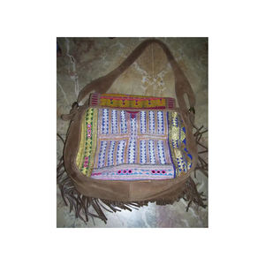 Bolso de hombro Banjara Vintage de alta calidad, fabricante indio, última colección, forro de algodón, cremallera, bordado de boda a la moda - Product Image 5