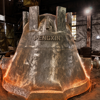 Pengxin - Contenedor de Fusión de Hierro Dúctil Pintado de Gran Tamaño, Olla para Escoria para Equipos Metalúrgicos