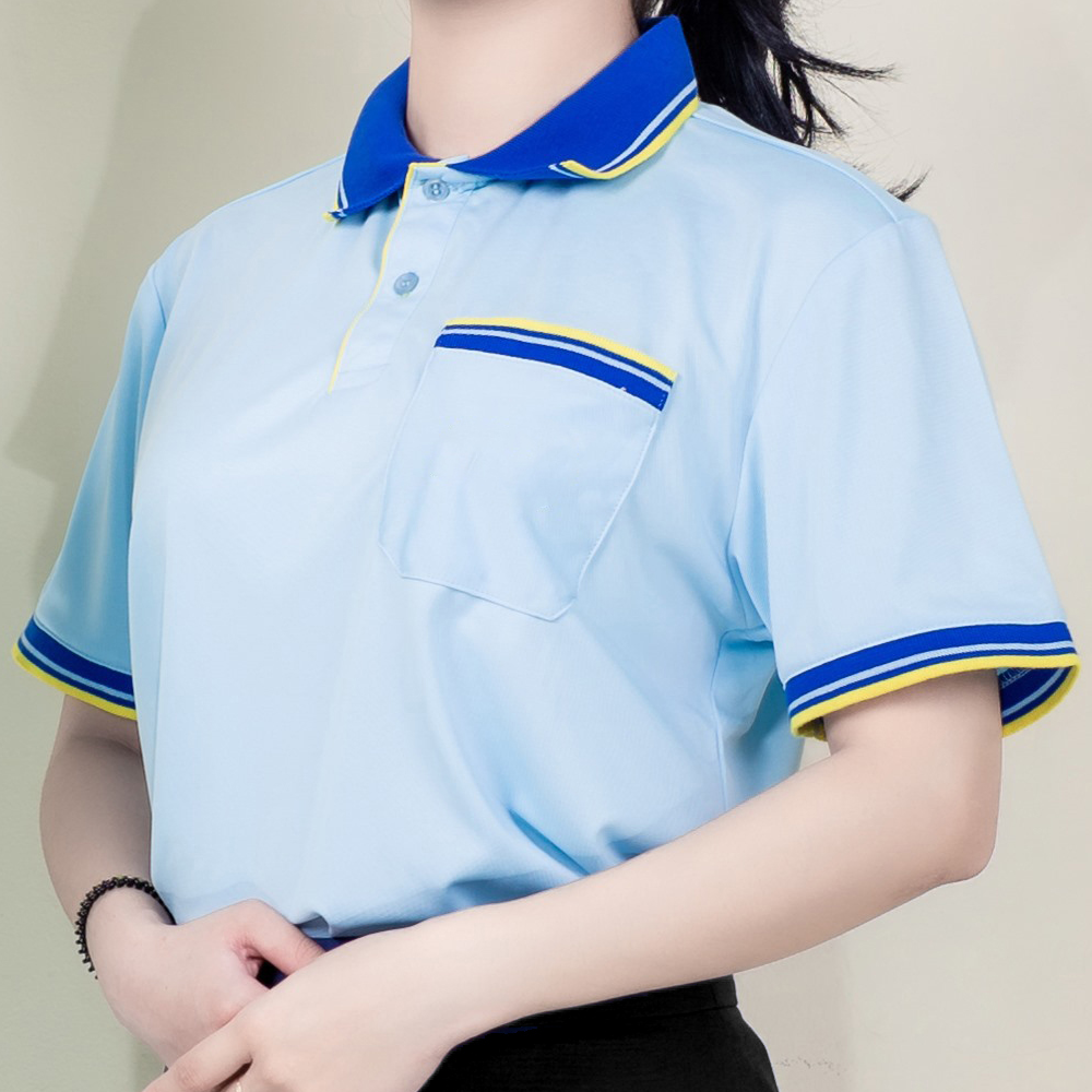 สีฟ้า + น้ำเงิน + เหลือง